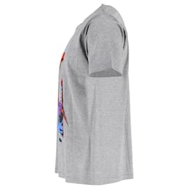 Lanvin-Lanvin Grafik-T-Shirt aus grauer Baumwolle-Grau