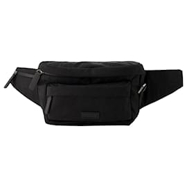 Versace-Bolsa de cinto pequena Neo Nylon - Versace - Nylon - Preto-Preto