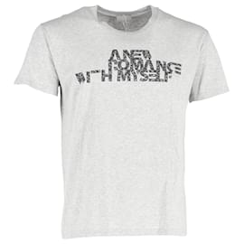 Christian Dior-Dior Romance Print T-Shirt in Grey Cotton-Brown