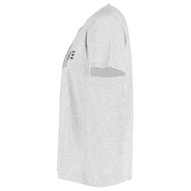 Christian Dior-T-shirt con stampa Dior Romance in cotone grigio-Grigio