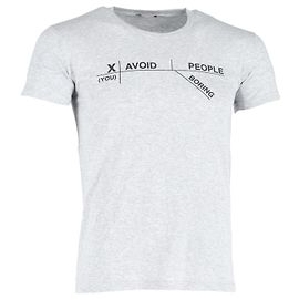 Christian Dior Camiseta Dior 'Avoid Boring People' de algodón gris Castaño