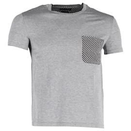 Alexander Mcqueen-Alexander McQueen Skull Pocket T-Shirt in Grey Cotton-Brown