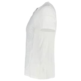 Alexander Mcqueen-Alexander McQueen T-Shirt mit Totenkopf-Print aus weißer Baumwolle-Weiß