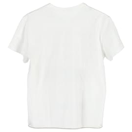 Christian Dior-Camiseta de manga corta estampada Dior de algodón blanco-Blanco