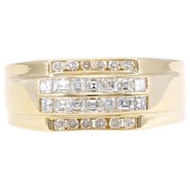 & Other Stories-18K Diamond Row Ring-Golden