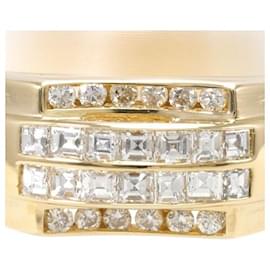 & Other Stories-18K Diamond Row Ring-Golden