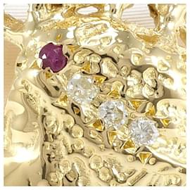 & Other Stories-18K Diamond & Ruby Ring-Golden