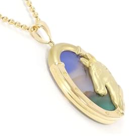 & Other Stories-18K Cameo Horse Necklace-Golden