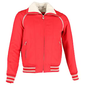 Louis Vuitton-Louis Vuitton Zipped Jacket in Red Cotton-Red