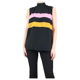 Marni-Black sleeveless striped top - size UK 10-Black