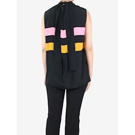 Marni-Top negro de rayas sin mangas - talla UK 10-Negro