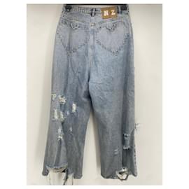 Autre Marque-NATASHA ZINKO Pantalon T.International XS Denim - Jeans-Bleu