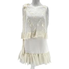 Autre Marque-DELPHINE MANIVET  Dresses T.fr 36 Lace-White