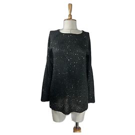 Autre Marque Alex Marie Mesh Blouse with Mini Sequins Black Black