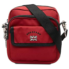 Burberry-Burberry Red Nylon Crossbody Bag-Red