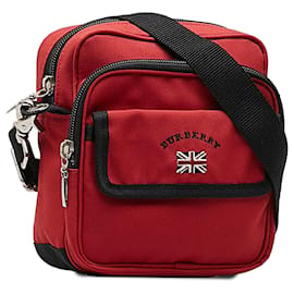 Burberry-Burberry Red Nylon Crossbody Bag-Red