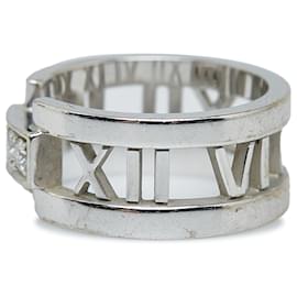 Tiffany & Co-Tiffany Silver Atlas Diamond Ring-Silvery