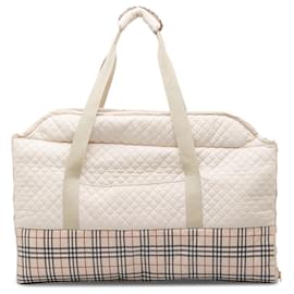 Burberry-Burberry Brown House Check Baby Changing Bag-Brown,Beige