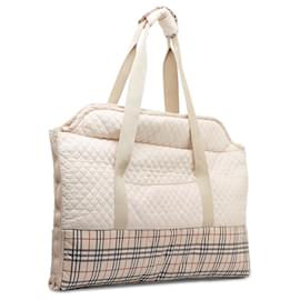 Burberry-Burberry Brown House Check Baby Changing Bag-Brown,Beige