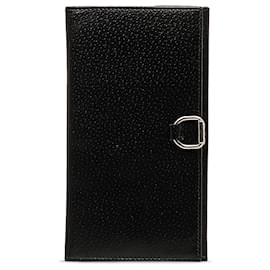 Gucci-Gucci Black Leather Long Wallet-Schwarz