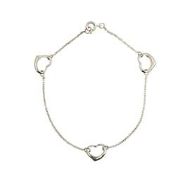 Tiffany & Co-Dreifach offenes Herzarmband-Silber