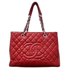 Chanel-Chanel GST (grand shopping tote)-Red