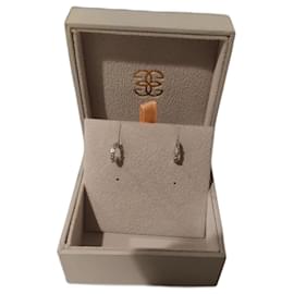 Autre Marque-Mini Diamants de Rosée hoop earrings Guérin Joaillerie-White