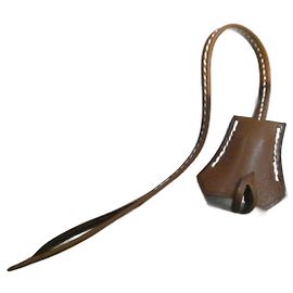 clochette , zipper for new Hermès padlock for Hermès bag dustbag box Brown