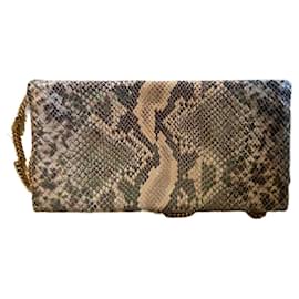 Stella Mc Cartney Stella McCartney Clutch Gold Python Muster Golden