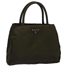 Prada-PRADA Hand Bag Nylon Brown Auth 60959-Brown