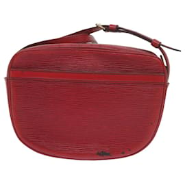 Louis Vuitton-LOUIS VUITTON Epi Jeune Fille MM Shoulder Bag Red M52157 LV Auth 60651-Red