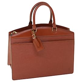 Louis Vuitton-LOUIS VUITTON Epi Riviera Hand Bag Brown M48183 LV Auth th4360-Brown