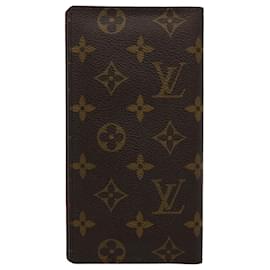 Louis Vuitton-Carteira de Crédito LOUIS VUITTON Monogram Porte Valeurs Cartes M61823 Autenticação de LV 61118-Monograma