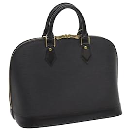 Louis Vuitton-LOUIS VUITTON Epi Alma Hand Bag Noir black M52142 LV Auth 55473-Black