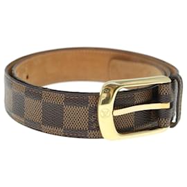 Louis Vuitton-LOUIS VUITTON Damier Ebene Ceinture Ellipse Belt 27.6"-35.4" M6995 Auth ar10898-Other