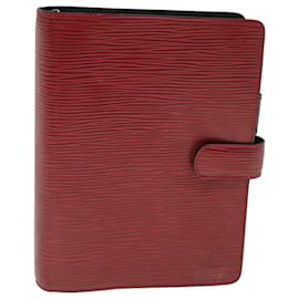 Louis Vuitton-LOUIS VUITTON Epi Agenda PM Day Planner Cover Rojo R20057 LV Auth ki3852-Roja