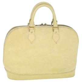 Louis Vuitton-Bolsa de mão LOUIS VUITTON Epi Alma Creme Baunilha M5214A LV Auth 60297-Outro,Cru