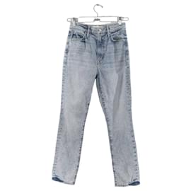 Mother-Jeans retos de algodão-Azul