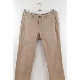 Moncler-Pantaloni di cotone-Marrone