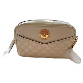 Versace Bolsa para câmera Nappa acolchoada Medusa bege Bege