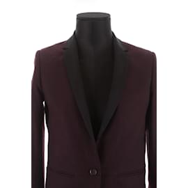 The Kooples-cashmere blazer-Dark red