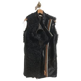 BOUCHRA JARRAR Giacche T.FR 38 Pelle Nero