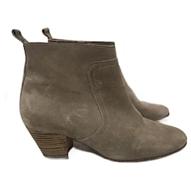 Isabel Marant-ISABEL MARANT  Ankle boots T.eu 38 Suede-Beige