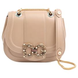 Dolce & Gabbana-DOLCE & GABBANA  Handbags   Leather-Beige