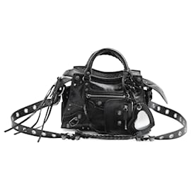 Balenciaga-BALENCIAGA  Handbags   Leather-Black