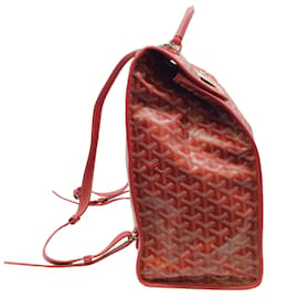 Autre Marque-Goyard Red Saint Leger Briefcase Backpack-Red