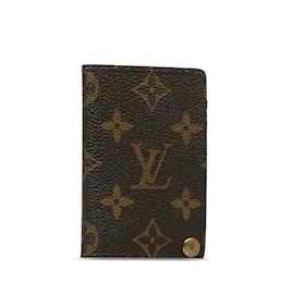 Louis Vuitton-Brown Louis Vuitton Monogram Porte-Cartes Credit Pression Card Holder-Brown