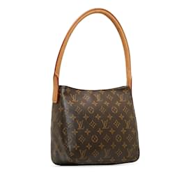 Louis Vuitton-Bolso de hombro MM con lazo y monograma de Louis Vuitton marrón-Castaño