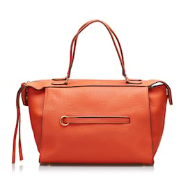 Céline-Orange Celine Small Ring Handbag-Orange