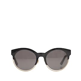 Dior-Black Dior Round Tinted Sunglasses-Black
